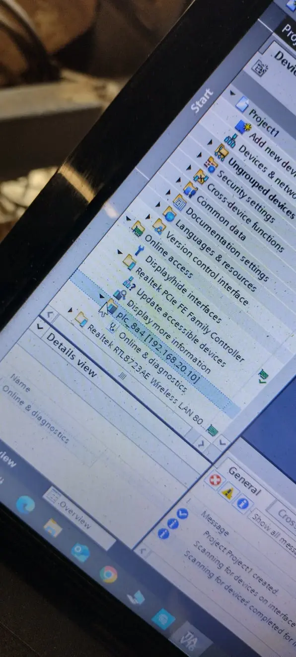 Komputer - odczyt PLC - serwis maszyn Łódź